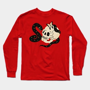 bone witth snake Long Sleeve T-Shirt